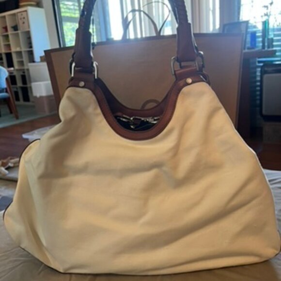Cole Haan White and Magenta Hobo Bag - Picture 3 of 11
